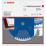 Bosch Kreissägeblatt Expert for High Pressure Laminate, Ø 168mm, 52Z Bohrung 20mm, für Handkreissägen