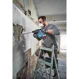 Bosch Professional Akku-Bohrhammer GBH 18V-22 Professional solo, 18Volt, mit GDE 18V-12 blau/schwarz, ohne Akku und Ladegerät, in L-BOXX 238