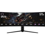 Cooler Master GP57ZS, Gaming-Monitor 145 cm (57 Zoll), dunkelgrau,  DUHD, VA, Curved, Mini-LED, USB-C, USB-Hub, 120Hz Panel