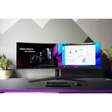 Cooler Master GP57ZS, Gaming-Monitor 145 cm (57 Zoll), dunkelgrau,  DUHD, VA, Curved, Mini-LED, USB-C, USB-Hub, 120Hz Panel
