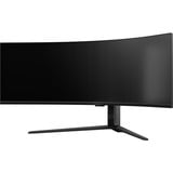Cooler Master GP57ZS, Gaming-Monitor 145 cm (57 Zoll), dunkelgrau,  DUHD, VA, Curved, Mini-LED, USB-C, USB-Hub, 120Hz Panel