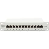 Digitus 10" Patchpanel DN-91612S-EA-G, 12-Port, Cat.6a grau, 1HE, Rack Mount, geschirmt