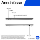 HP 17-cp3285ng, Notebook silber, AMD Ryzen 7 7730U, AMD Radeon Graphics, 16 GB DDR4, 512 GB (512 GB SSD), ohne Betriebssystem