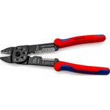 KNIPEX Crimpzange 97 21 215 rot/blau, Abisolieren, Crimpen 0,5 - 6,0mm²