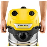 Kärcher WD 4 SV-20, Nass-/Trockensauger gelb/edelstahl