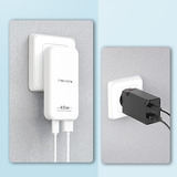 Nevox 45W DUAL slim USB-C Ladegerät GaN EU / US weiß