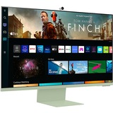 SAMSUNG Smart Monitor M80B S32BM80GUU, LED-Monitor 80 cm(32 Zoll), hellgrün, UltraHD/4K, USB-C, HDMI