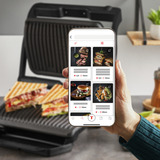 Tefal Optigrill+ GC7178, Kontaktgrill schwarz (matt), 2.000 Watt