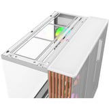 Thermaltake View 380 XL WS ARGB Snow White, Tower-Gehäuse weiß/holz, Tempered Glass x 2, Holz-Struktur