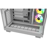Thermaltake View 380 XL WS ARGB Snow White, Tower-Gehäuse weiß/holz, Tempered Glass x 2, Holz-Struktur