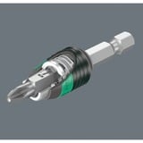 Wera 889/4/1 K Rapidaptor Universalhalter, 1/4", Steckschlüssel- Adapter schwarz/grün, für Bits