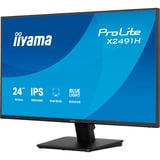 iiyama ProLite X2491H-B1, LED-Monitor 60.5 cm (23.8 Zoll), schwarz (matt), FullHD, IPS, HDMI, DP, 120Hz Panel