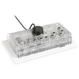 Alphacool Apex Distroplate, Verteiler weiß/transparent, mit Apex Pumpe