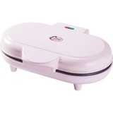 Bestron Doppel-Waffeleisen ADWM1000P hellrosa