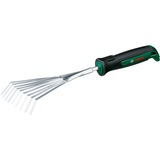 Bosch Heimwerken & Garten Garten Handfächerbesen Edelstahl, Handrechen grün/schwarz, Breite 12cm