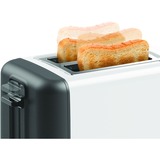 Bosch Kompakt-Toaster DesignLine TAT3P421DE weiß/schwarz, 970 Watt, für 2 Scheiben Toast