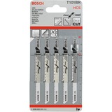 Bosch Stichsägeblatt T 101 BR Clean for Wood, 100mm 5 Stück