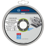 Bosch Trennscheibe Standard for Inox - Rapido, Ø 115mm 10 Stück, Bohrung 22,23mm, WA 60 T BF, gerade