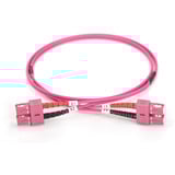 Digitus LWL Patchkabel, Duplex, SC > SC Stecker, Multimode OM4 violett, 2 Meter