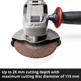 EINHELL Power X-Change Akku-Winkelschleifer TE-AG 18/115-2 Li - Solo, 18Volt rot/schwarz, ohne Akku und Ladegerät