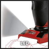 EINHELL Professional Akku-Bohrschrauber TP-CD 18/50 Li BL Solo, 18Volt rot/schwarz, ohne Akku und Ladegerät