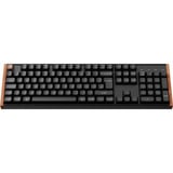 Keychron K10 HE, Gaming-Tastatur schwarz/holz, DE-Layout, Gateron Double-Rail Magnetic Nebula, Hot-Swap, Aluminiumrahmen, RGB