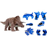 MGA Entertainment Armorsaurs Armor-Up - Triceratops Cobalt, Spielfigur 
