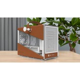 Montech Heritage 30 Pro, Tower-Gehäuse weiß/braun, Tempered Glass