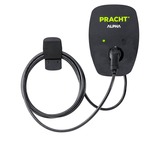 PRACHT Wallbox ALPHA MONO XT+, 7,4 - 22 kW schwarz, 5,5 Meter Kabel, RFID