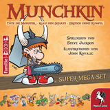 Pegasus Munchkin Fantasy Super-Mega-Set, Kartenspiel Basisspiel inkl. 1 Erweiterung