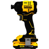 Stanley  Akku-Schlagschrauber (SFMCF811D1T-QW), 18Volt schwarz/gelb, Li-Ion-Akku 2,0Ah, Pro-Stack Koffer