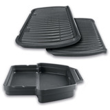 Tefal OptiGrill+ GC712834 Black Edition, Kontaktgrill schwarz, 2.000 Watt