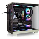 Thermaltake View 380 XL WS ARGB , Tower-Gehäuse hellgrün/holz, Tempered Glass x 2, Holzstruktur