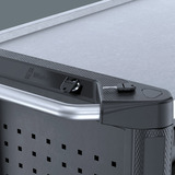 Wera 9702 Tool Rebel Werkstattwagen Stainless XXL 2, mit Bestückung, Werkzeugwagen schwarz/silber,  202-teilig, im exklusiven Tool Rebel Design