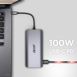 Acer 12-in-1 Type C Dongle, Dockingstation silber, HDMI, USB-A