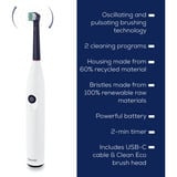 Beurer TB 15 Green Planet, Elektrische Zahnbürste weiß