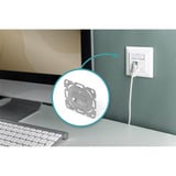 Digitus Frontplatte + Einbaurahmen, für Multimedia- / Keystone-Module Leerdose ohne Zentralplatte, ohne Rahmen, designfähig