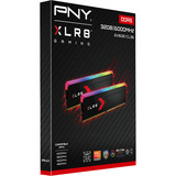 PNY DIMM 32 GB DDR5-6000 (2x 16 GB) Dual-Kit, Arbeitsspeicher schwarz, MD32GK2D5600036XRGB, XLR8 Gaming EPIC-X RGB, INTEL XMP, AMD EXPO