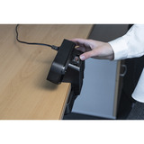 Brennenstuhl estilo Duplex Tischsteckdosenleiste 9-fach, 2x USB schwarz/silber, 2 Meter Kabel, USB-A, USB-C, mit beleuchtetem Sicherheitsschalter