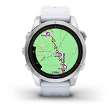 Garmin epix Pro (Gen 2) Standard Edition, Smartwatch weiß/silber, 42 mm, Silikon-Armband