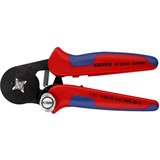 KNIPEX Selbsteinstellende Crimpzange 97 53 04 SB rot/blau, für Ader-Endhülsen