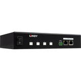 Lindy 4 Port IPower Switch (32622), Steckdosenleiste schwarz, Intelligente PDU mit 4 mess- und schaltbaren Stromausgängen