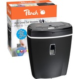 Peach Auto Cross Cut Schredder PS500-50, Aktenvernichter schwarz