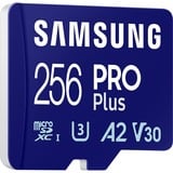 Samsung PRO Plus 256 GB microSDXC (2023), Speicherkarte blau, UHS-I U3, Class 10, V30, A2