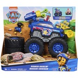 Spin Master Paw Patrol Rescue Wheels - Chases Deluxe Monstertruck mit Geschoss-Abwurf, motorisierter Seilwinde, Lichtern & Geräuschen, Spielfahrzeug 