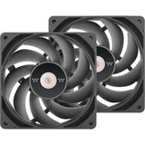 Thermaltake TOUGHFAN 14 Pro High Static Pressure PC Cooling Fan 140x140x25, Gehäuselüfter schwarz, 2 Fans Pack