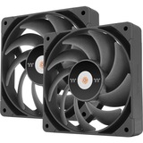 Thermaltake TOUGHFAN 14 Pro High Static Pressure PC Cooling Fan 140x140x25, Gehäuselüfter schwarz, 2 Fans Pack