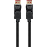 goobay DisplayPort 2.1 Kabel, zertifiziert, 16K @ 60Hz, 80 Gbit/s schwarz, 1 Meter, VESA-Zertifizierung
