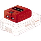 EINHELL Power X-Change USB-Akku-Adapter TC-CP 18 Li USB-Solo rot, 2x USB-A Ladeanschluss