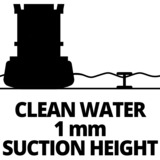Einhell Schmutzwasserpumpe GE-DP 7330LL ECO, Tauch- / Druckpumpe rot/schwarz, 730 Watt
